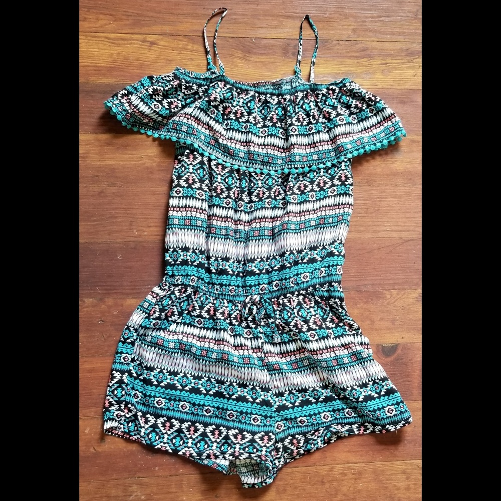 Epic Threads onesie romper southwest teal
